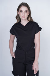 Camisa Cargo Negro Para Dama