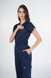 Camisa Cargo Azul Navy Para Dama