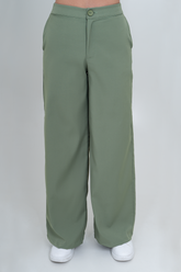 Pantalon Luxe Verde Oliva Claro Para Dama