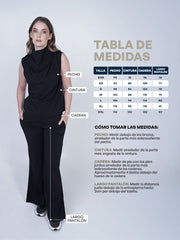 Pantalon Luxury Negro Para Dama