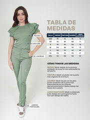 Camisa Nubes Verde Oliva Claro Para Dama