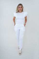 Camisa Nubes Blanco Para Dama