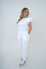 Camisa Nubes Blanco Para Dama