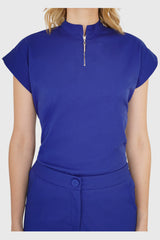 Camisa Aire Azul Medio Para Dama