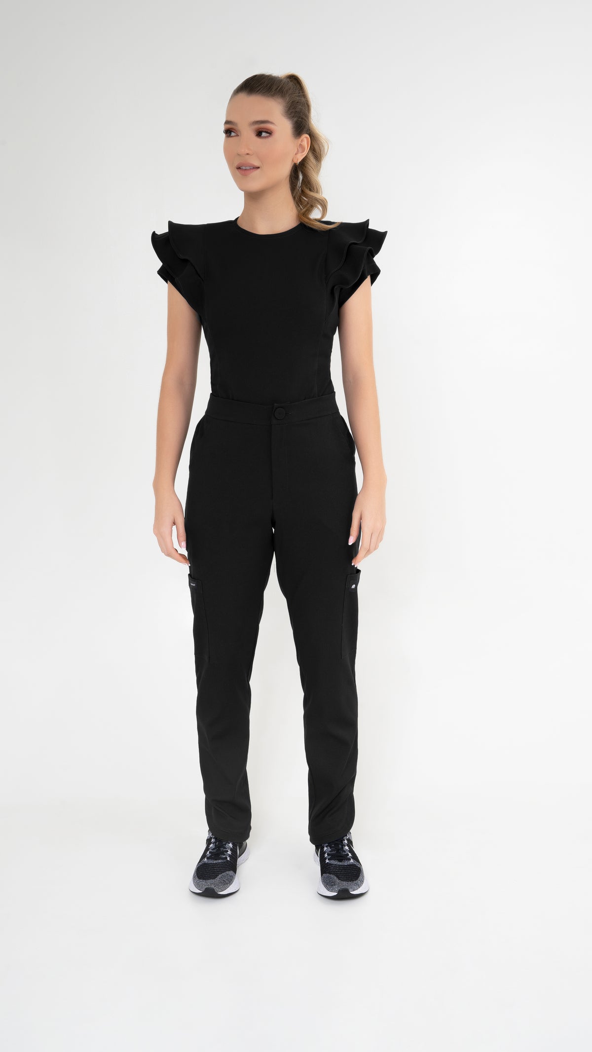 Camisa Nubes Negro Para Dama