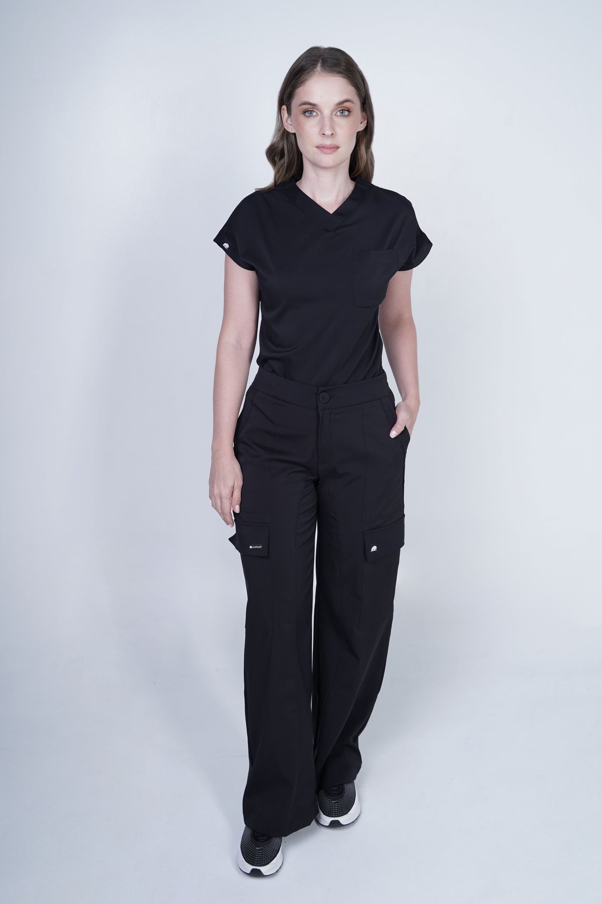 Camisa Cargo Negro Para Dama