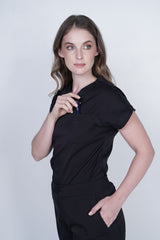 Camisa Cargo Negro Para Dama