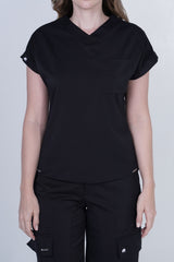 Camisa Cargo Negro Para Dama