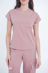 Camisa Cargo Rosa Ceniza  Para Dama