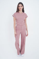 Pantalon Cargo Rosa Ceniza Para Dama