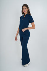 Camisa Merida Azul Navy Para Dama