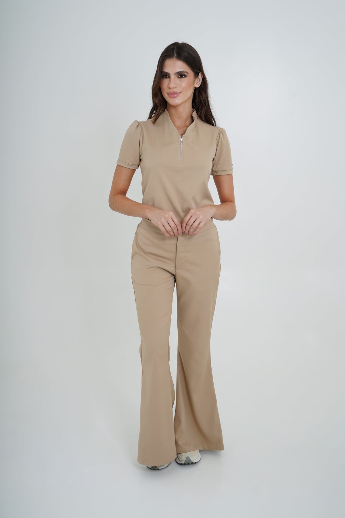 Camisa Merida Caqui Para Dama