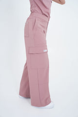 Pantalon Cargo Rosa Ceniza Para Dama