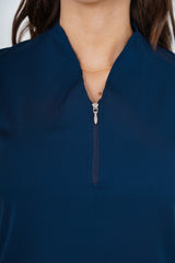 Camisa Merida Azul Navy Para Dama