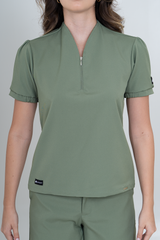 Camisa Luxe Verde Oliva Claro Para Dama