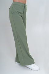 Pantalon  Luxe Verde Oliva Claro Para Dama