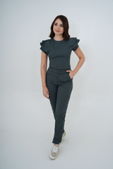 Camisa Nubes Gris Oscuro Para Dama