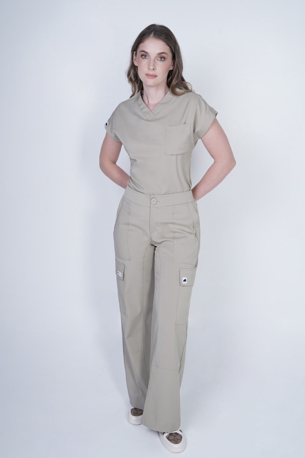 Pantalon Cargo Caqui Para Dama