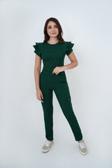 Pantalon Nubes Verde Pino Para Dama