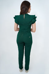 Pantalon Nubes Verde Pino Para Dama